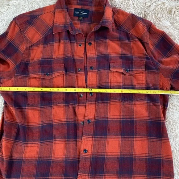 Flannel by Lucky Brand.  Large.  EUC - Picture 7 of 8
